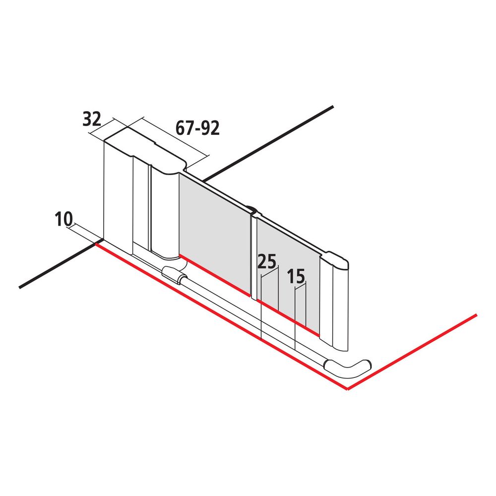 Kermi Duschkabine Liga Eckeinstieg 2T Pendel-Falttür Halbteil 2CL 2000x900x32mm E... KERMI-LI2CL090201AK 4051484404774 (Abb. 24)