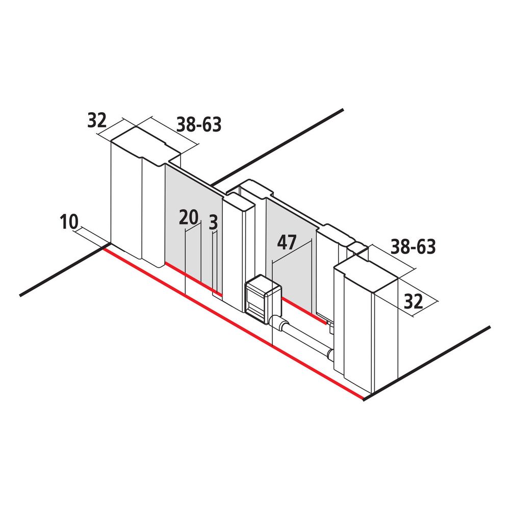 Kermi Duschkabine Liga Gleittür 2T bodenfrei Festfeld D2R 2000x1200x32mm ESG Klar... KERMI-LID2R120201AK 4051484438755 (Abb. 16)