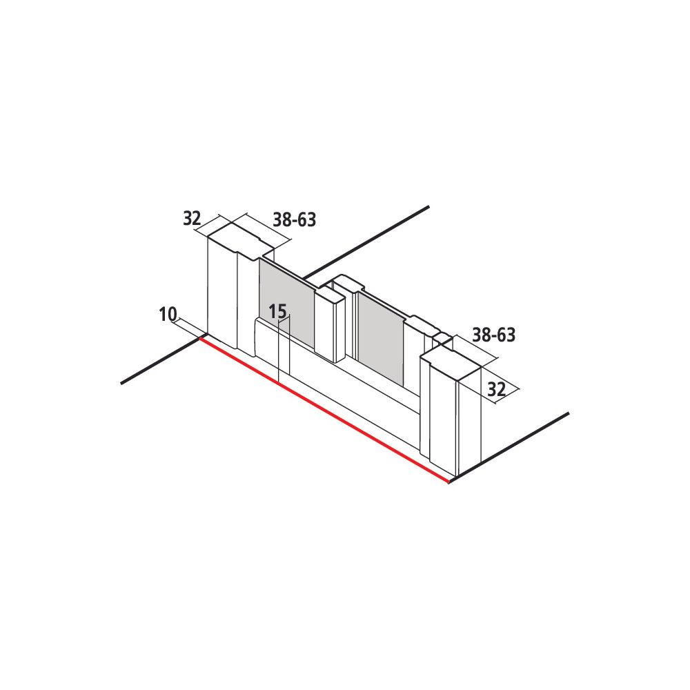 Kermi Duschkabine Liga Gleittür 2T Festfeld G2R 2000x1400x32mm ESG Klar 4mm Silbe... KERMI-LIG2R14020VAK 4051484589945 (Abb. 10)