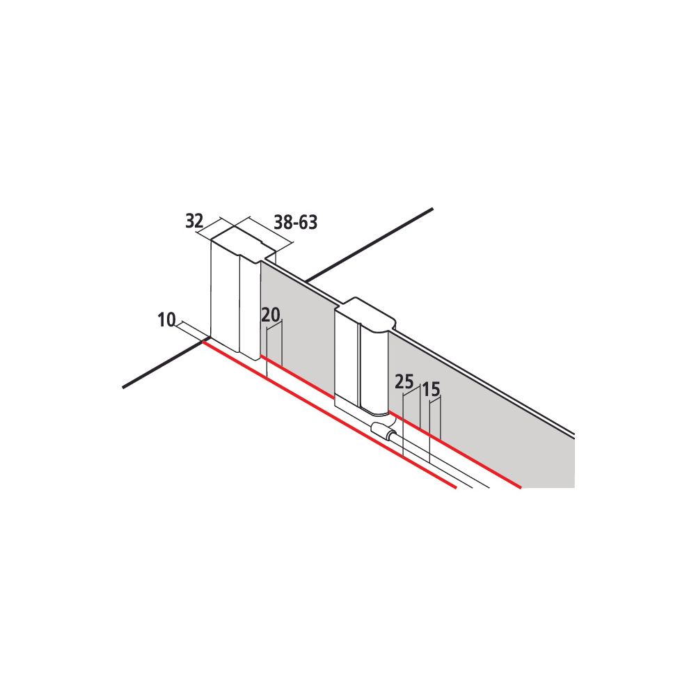 Kermi Duschkabine Liga Viertelkreis Pendel Festfeld P55 1850x900x32mm ESG Klar 4m... KERMI-LIP55090181AK 4051484409076 (Abb. 13)