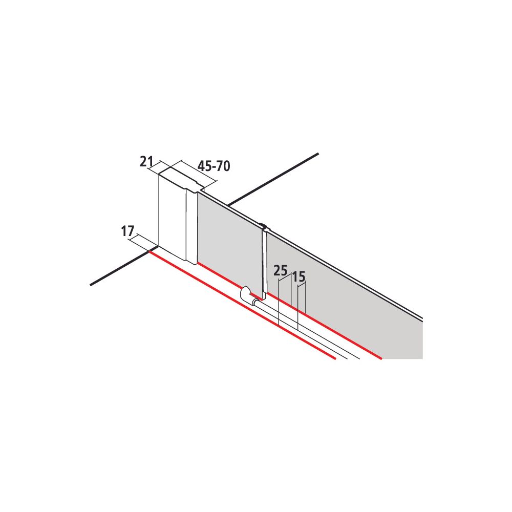 Kermi Duschkabine Liga Viertelkreis Schwingtür Festfeld T55 2000x900x21mm ESG Kla... KERMI-LIT5509020VPK 4051484593409 (Abb. 10)