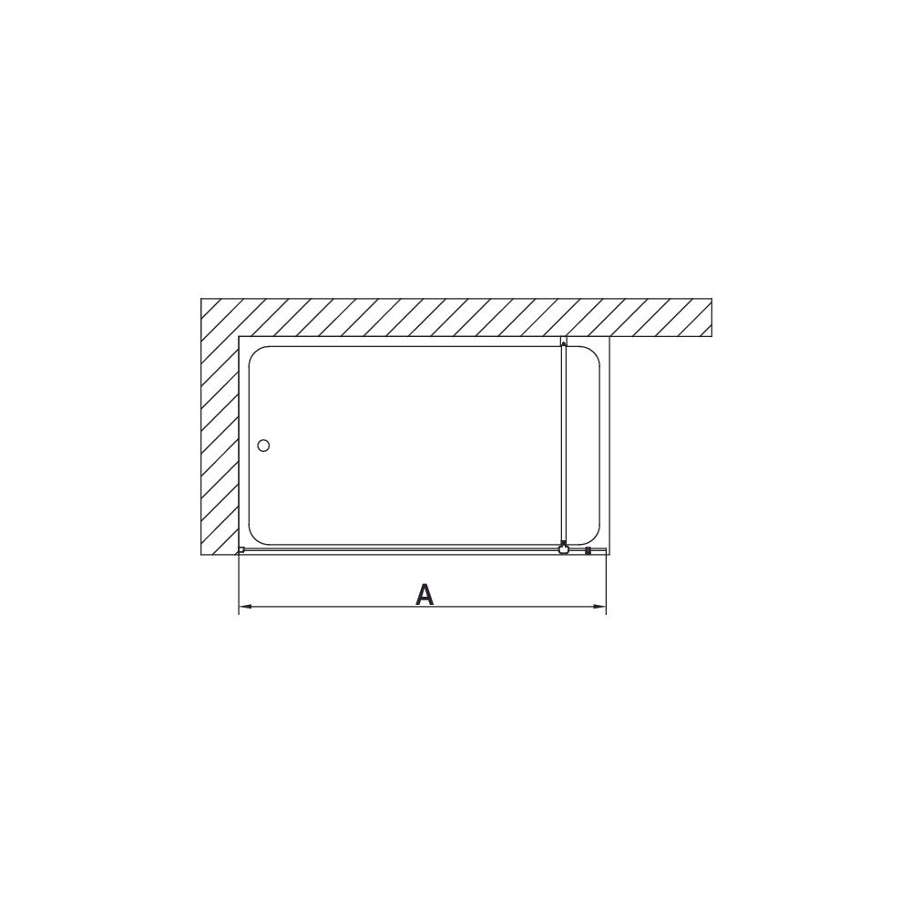 Kermi Walk-In Wall Mena TPF 2000x900x18mm ESG Klar 8mm Silber Hochglanz Anschlag l... KERMI-METPF09020VPK 4051484865797 (Abb. 5)