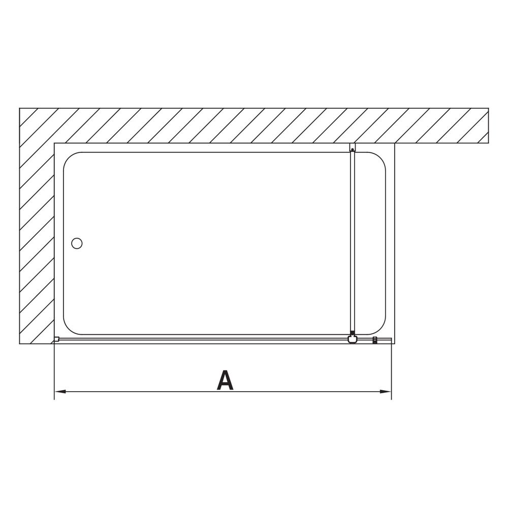 Kermi Walk-In Wall Mena TPF 2000x900x18mm ESG Klar 8mm Silber Hochglanz Anschlag l... KERMI-METPF09020VPK 4051484865797 (Abb. 8)
