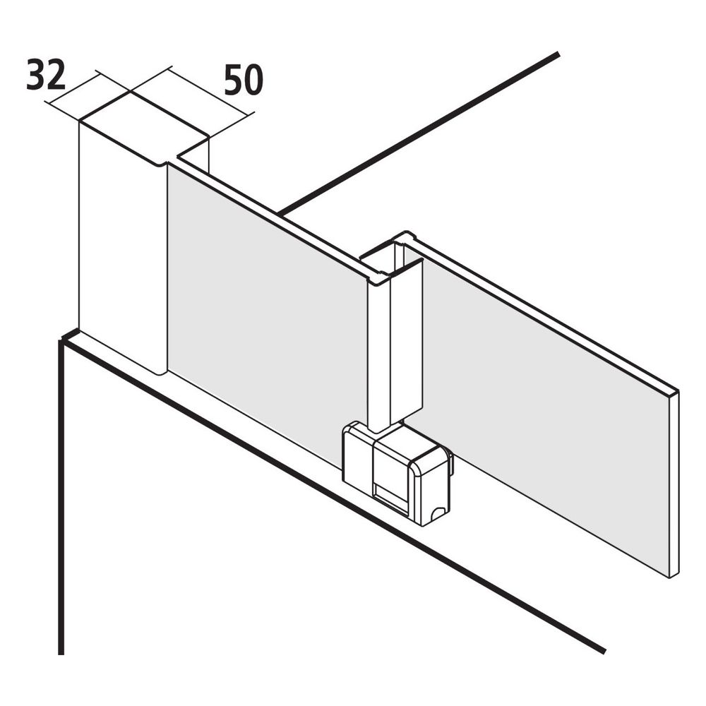 Kermi Duschkabine Nica Gleittür 2T Festfeld H2L 1500x1200x22mm ESG Klar 6mm Silber... KERMI-NIH2L12015VPK 4051484571841 (Abb. 4)