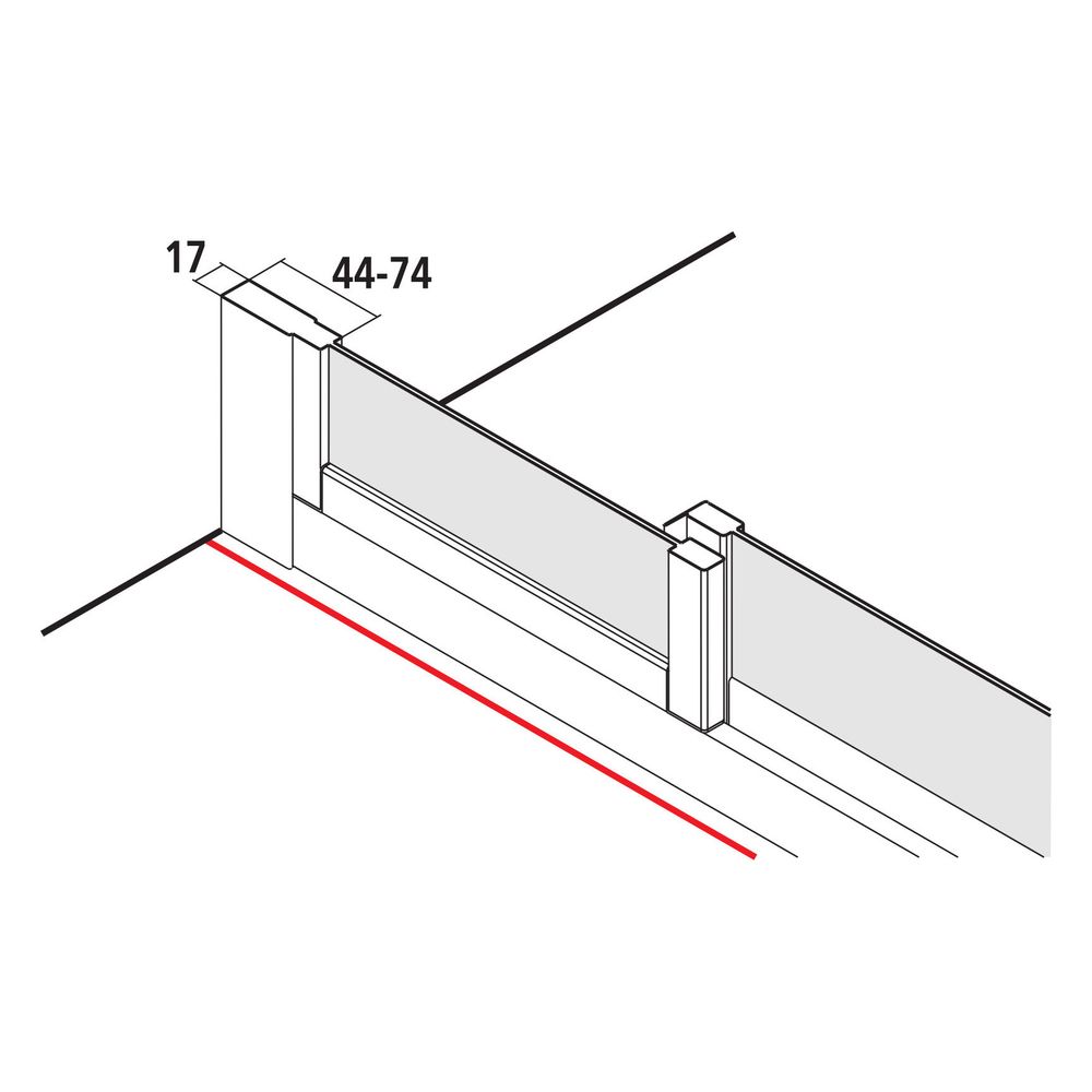 Kermi Duschkabine Nova 2000 Viertelkreis Gleittüren R53 1850x870-885x17mm Kerolan... KERMI-N2R530901811K 4046383225254 (Abb. 10)
