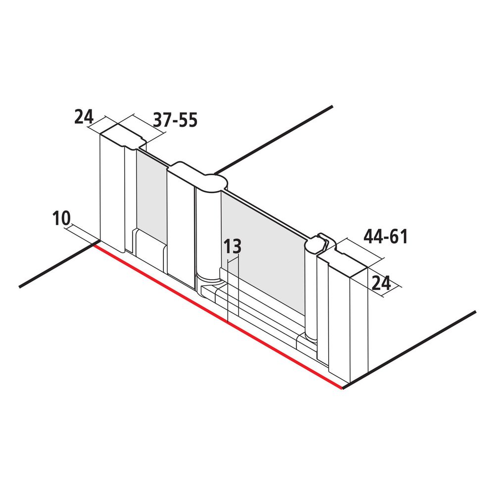Kermi Duschkabine Nova 2000 Schwingtür mit Festfeld SFW 1850x900x24mm Kerolan Font... KERMI-N2SFW0901811K 4046383226213 (Abb. 9)