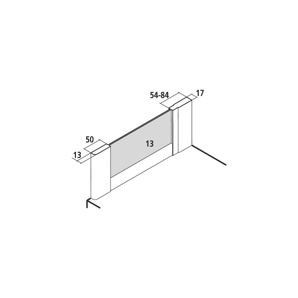 Kermi Seitenwand Nova 2000 TWD 1850x750x17mm Kerolan Fontana 3mm Silber Mattglanz ... KERMI-N2TWD0751811K 4046383230456 (Abb. 2)