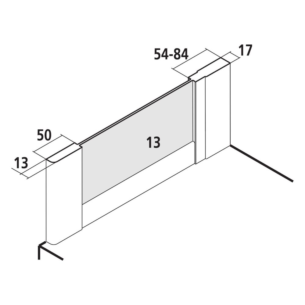 Kermi Seitenwand Nova 2000 TWD 1850x750x17mm Kerolan Fontana 3mm Silber Mattglanz ... KERMI-N2TWD0751811K 4046383230456 (Abb. 7)