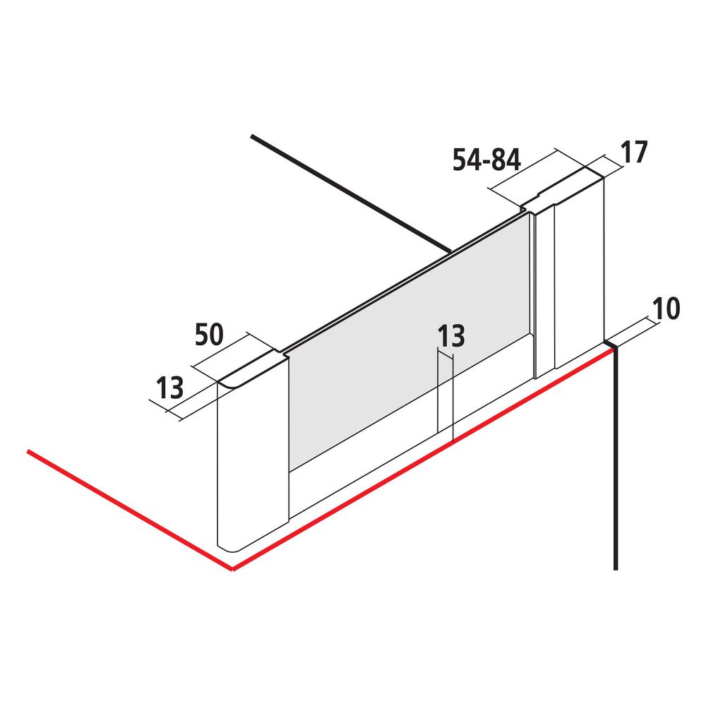 Kermi Seitenwand Nova 2000 TWD 1850x750x17mm Kerolan Fontana 3mm Silber Mattglanz... KERMI-N2TWD0751811K 4046383230456 (Abb. 10)