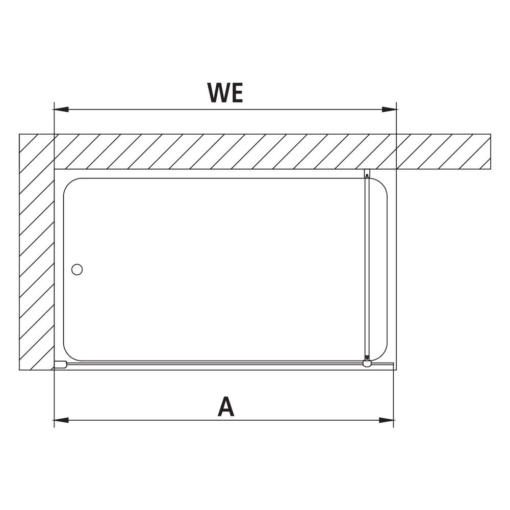 Kermi Walk-In Wall Pasa XP TWF 2000x1400x31mm ESG Klar 8mm Silber Mattglanz Ansch... KERMI-PXTWF140201PK 4046383932114 (Abb. 17)