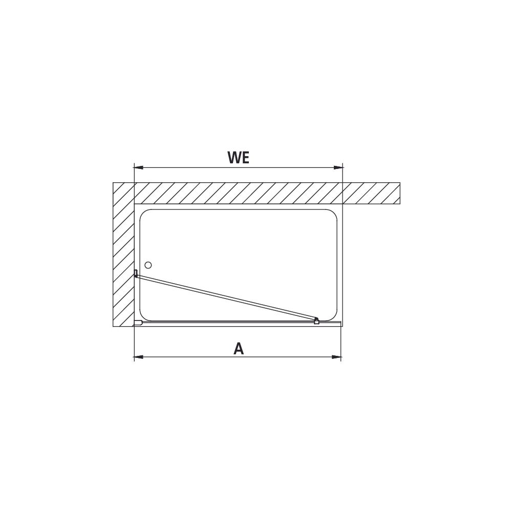 Kermi Walk-In Wall Pasa XP TWF 2000x1400x31mm ESG Klar 8mm Silber Mattglanz Ansch... KERMI-PXTWF140201PK 4046383932114 (Abb. 14)