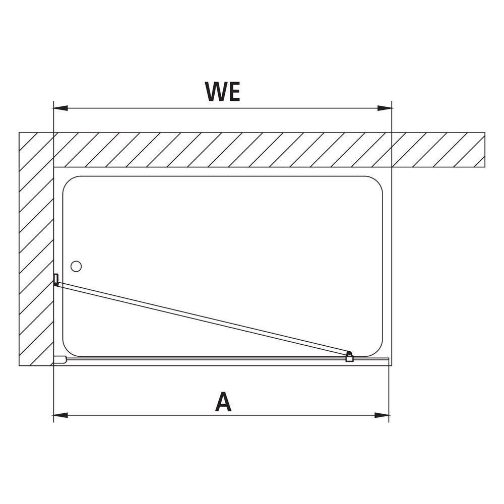 Kermi Walk-In Wall Pasa XP TWF 2000x1400x31mm ESG Klar 8mm Silber Mattglanz Ansch... KERMI-PXTWF140201PK 4046383932114 (Abb. 20)