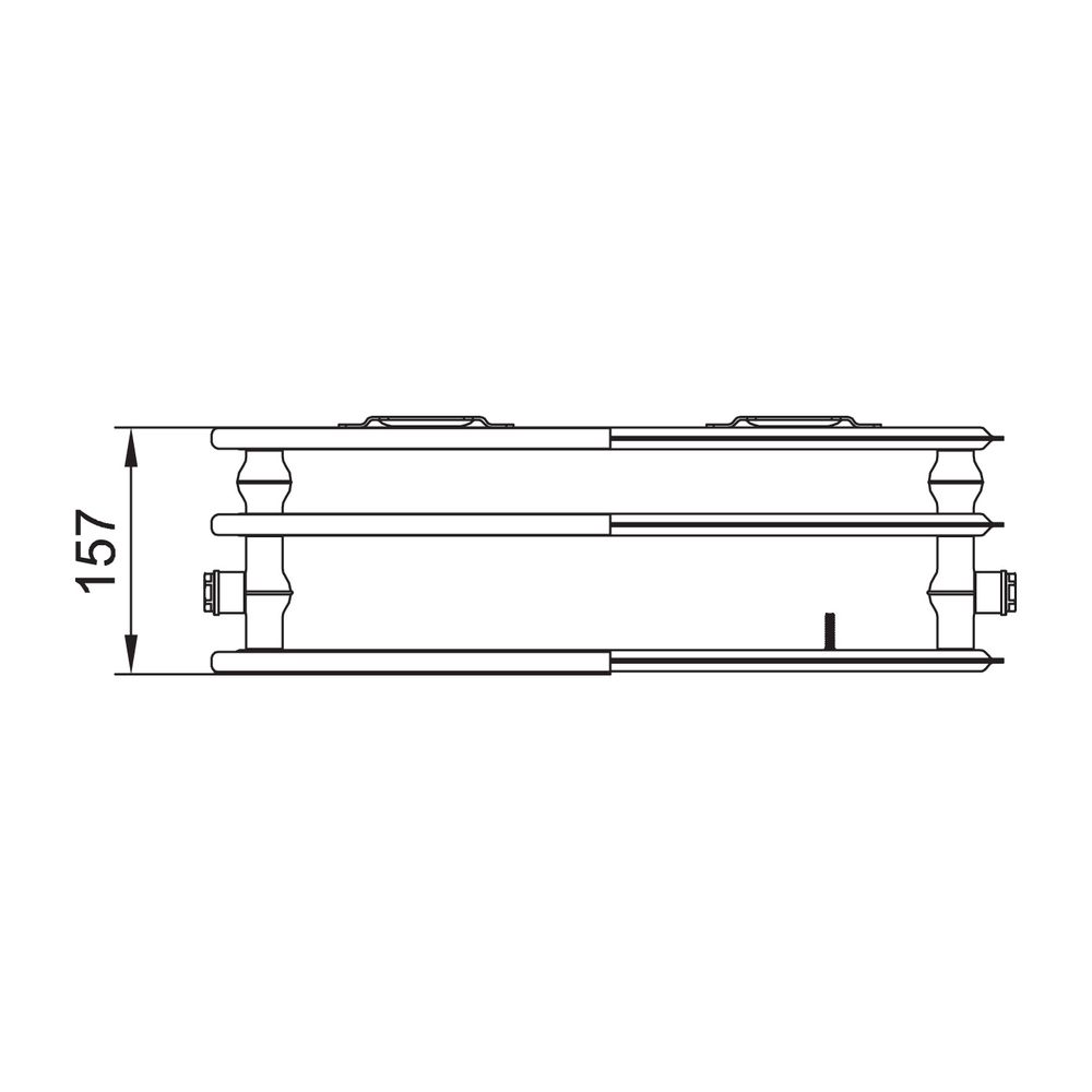 Kermi Plan-K therm-x2 Hygiene Flachheizkörper glatt Typ 30 505x157x1805mm, 2060W bei 7... KERMI-PH0300518 4037486112275 (Abb. 5)