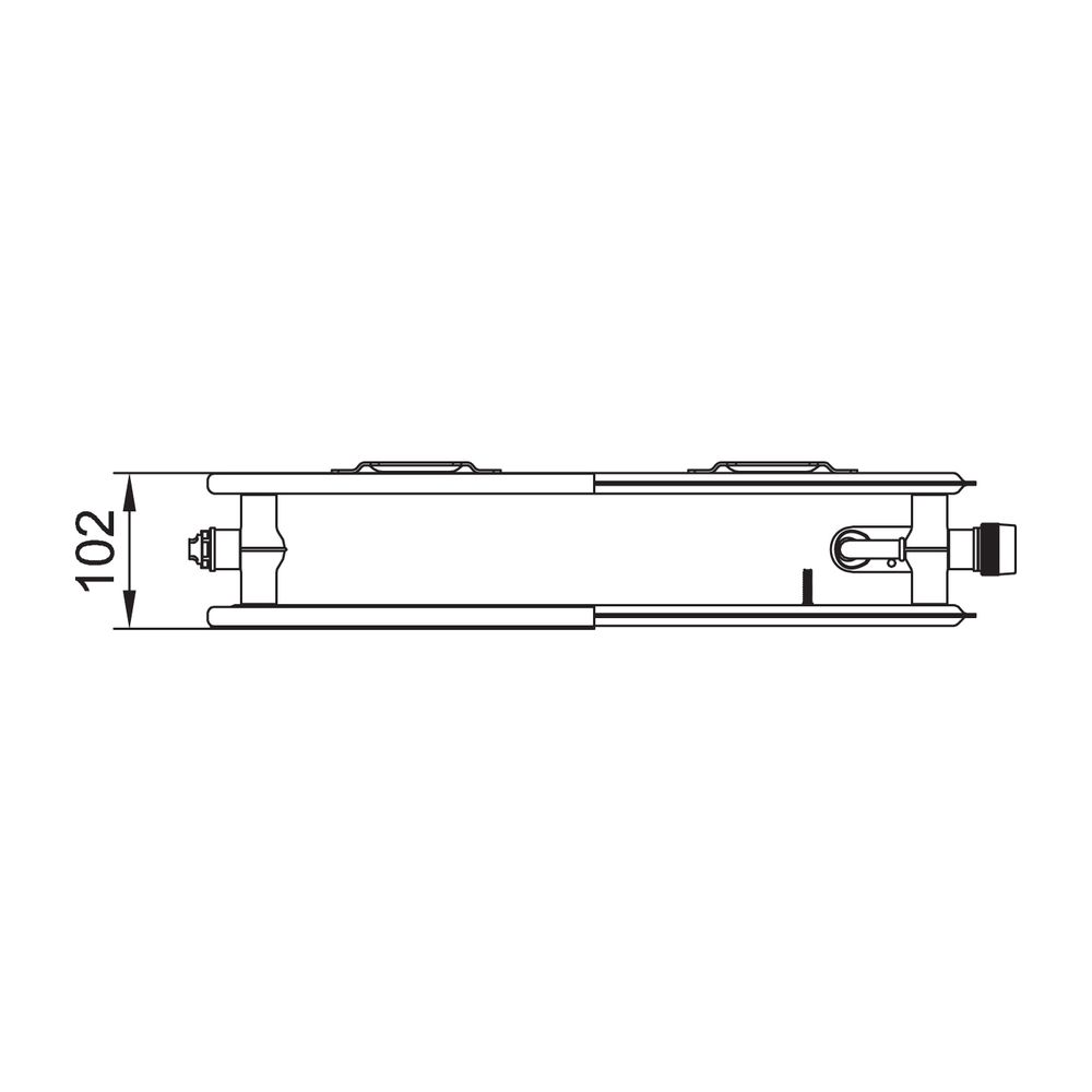 Kermi Line-V therm-x2 Hygiene Flachheizkörper feinprofiliert Typ 20 705x102x405m... KERMI-PLV200700401R2K 4063769433263 (Abb. 3)