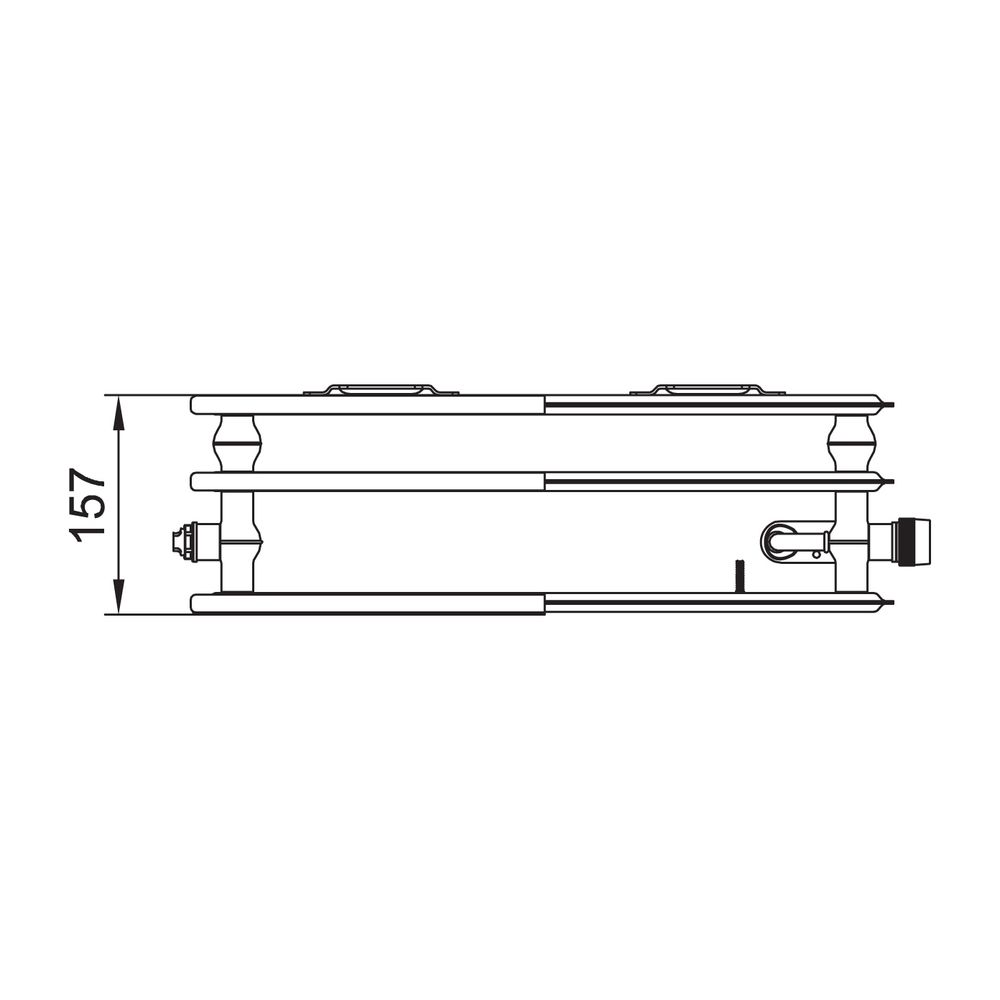 Kermi Plan-V therm-x2 Hygiene Flachheizkörper glatt Typ 30 Weiß 705x157x705mm Ve... KERMI-PTV300700701R1K 4063769419083 (Abb. 9)