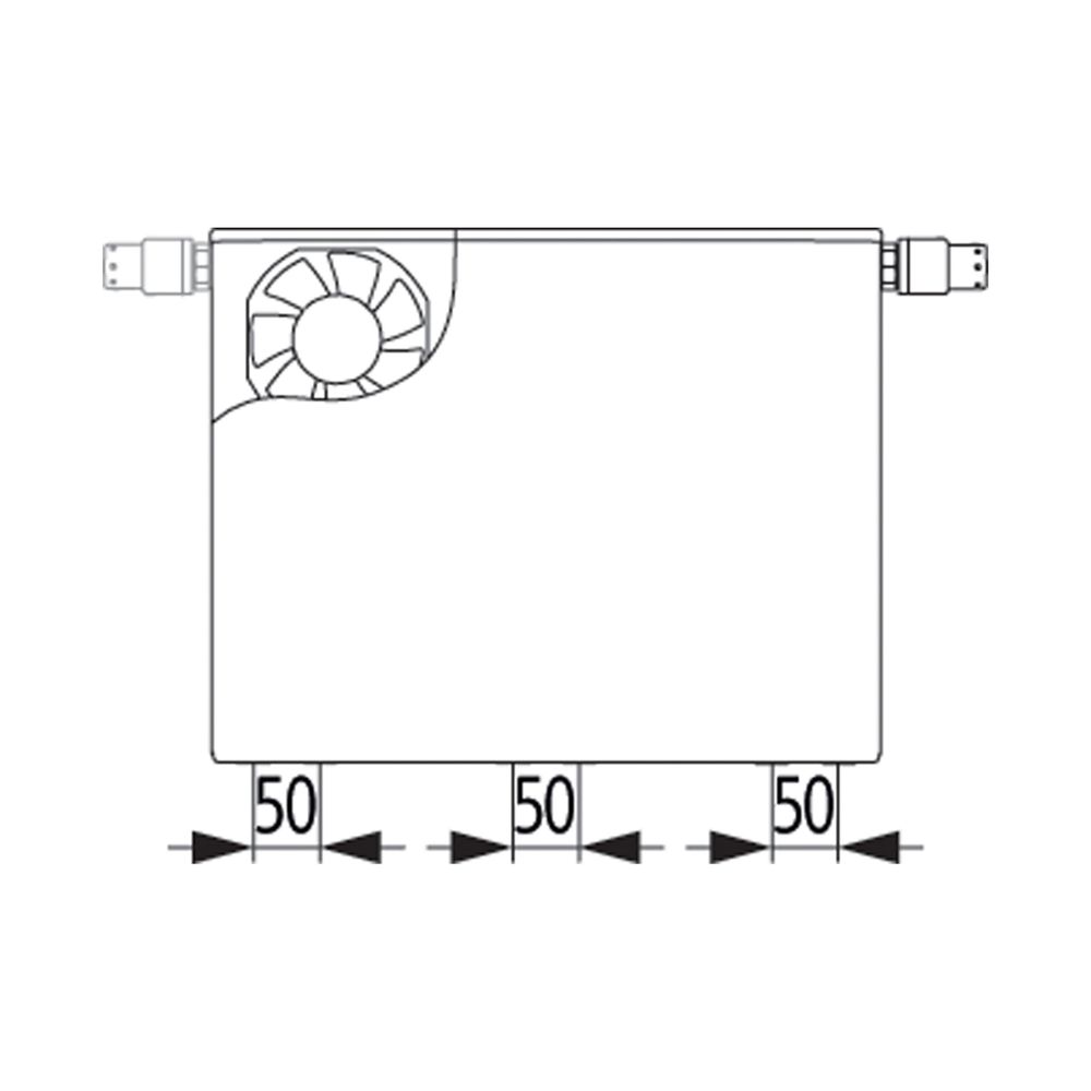 Kermi Plan-Vmulti x-flair x2 Wärmepumpenheizkörper Typ 22 Weiß Seidenglanz 605x1... KERMI-PTX2L0601401N1K 4063769359853 (Abb. 3)