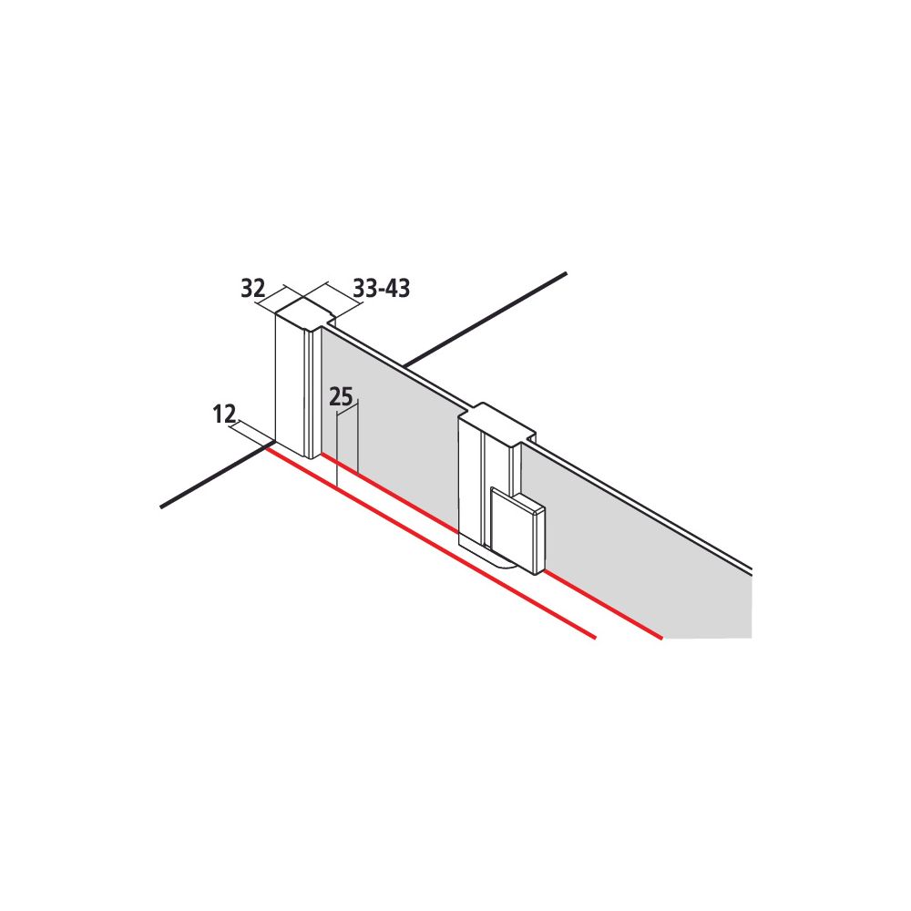 Kermi Duschkabine Raya Halbkreis Pendeltür Festfeld Z20 2000x900x32mm ESG Klar 6mm... KERMI-RAZ20090201PK 4051484387046 (Abb. 2)
