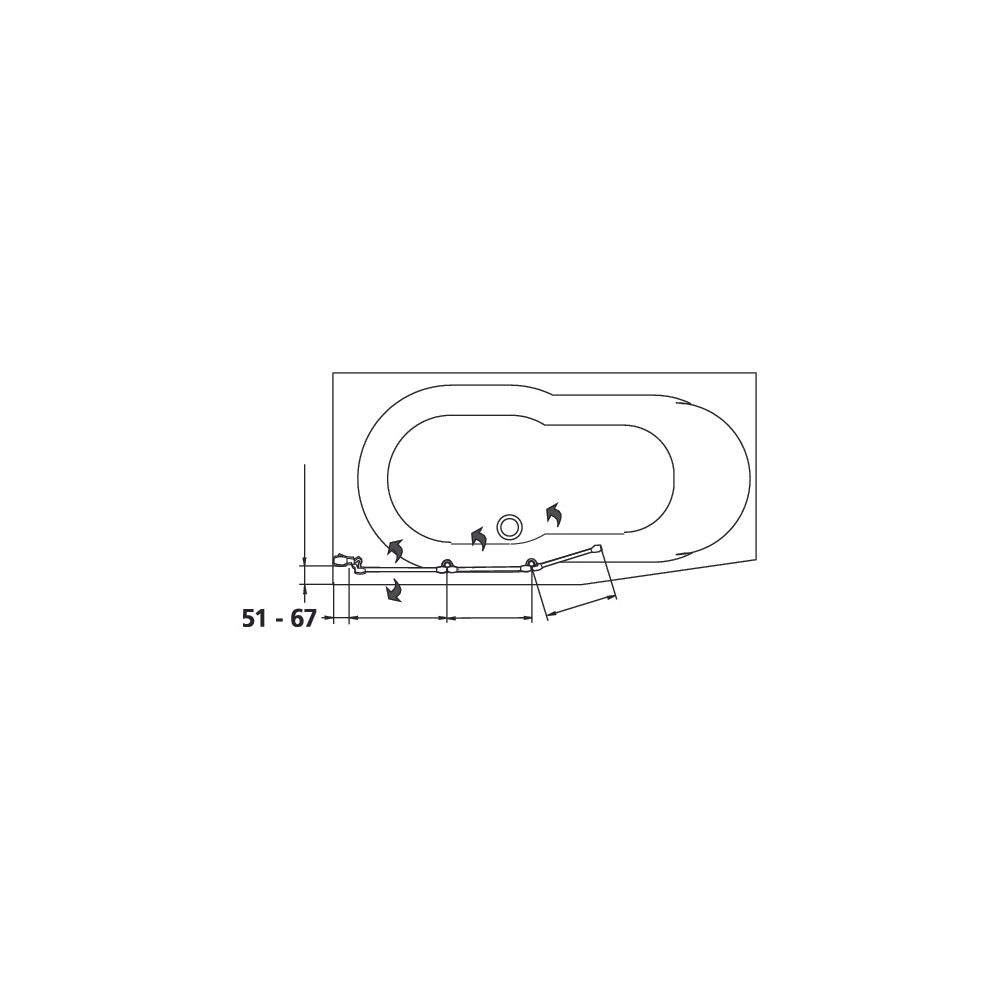 Kermi Badewannenaufsatz Vario 2000 Faltwand 3F FW3 1400x500x24mm Kerolan Perl 3mm ... KERMI-V2FW30501412K 4046383453626 (Abb. 7)