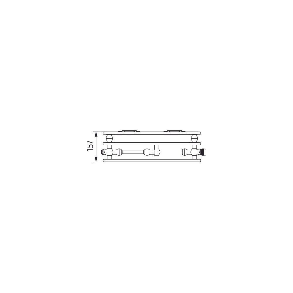 Kermi Plan-Vmulti therm-x2 Hygiene Flachheizkörper glatt Typ 30 705x157x1605mm, ... KERMI-PTX300701601N2K 4063769388310 (Abb. 2)