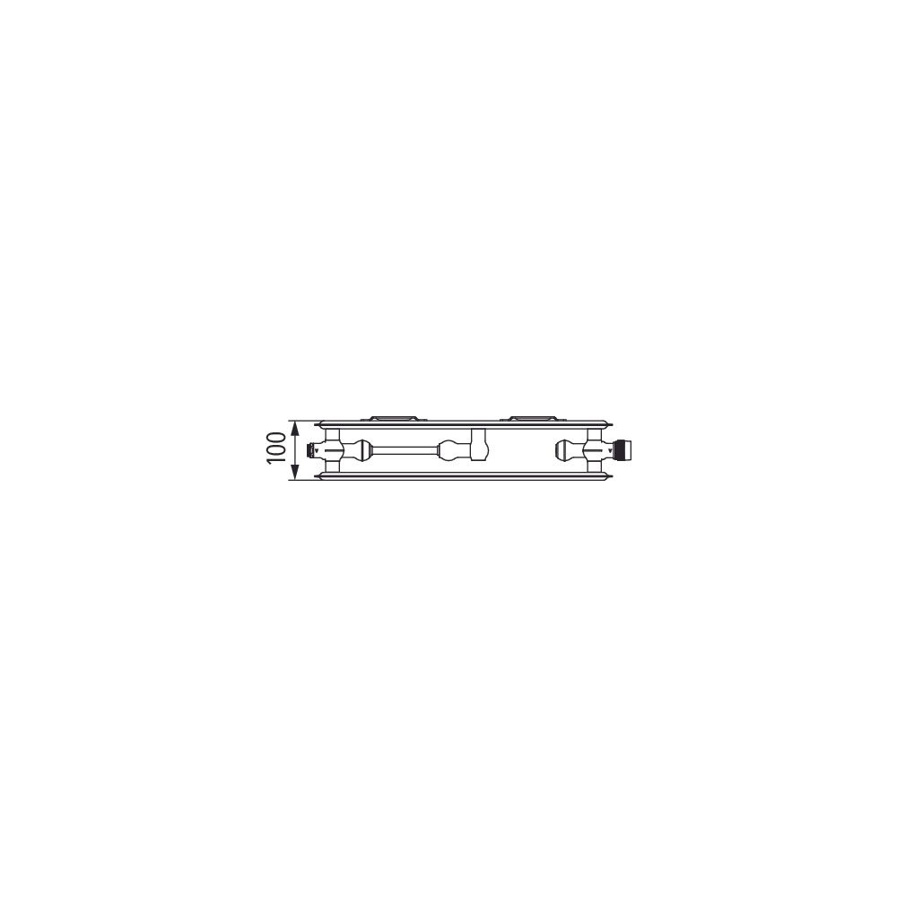 Kermi Profil-Vmulti therm-x2 Hygiene Flachheizkörper Typ 20 400x100x800mm, Multi... KERMI-FTX200400801N1K 4063769380789 (Abb. 8)