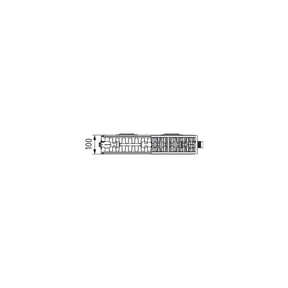 Kermi Profil Vmulti therm-x2 Flachheizkörper Typ 22 600x100x1000mm, 1666W bei 75... KERMI-FTX220601001N1K 4063769365007 (Abb. 8)
