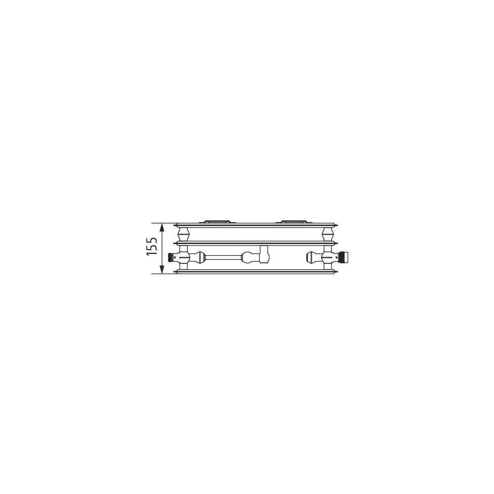 Kermi Profil-Vmulti therm-x2 Hygiene Flachheizkörper Typ 30 400x155x900mm, Multi... KERMI-FTX300400901N1K 4063769382837 (Abb. 8)