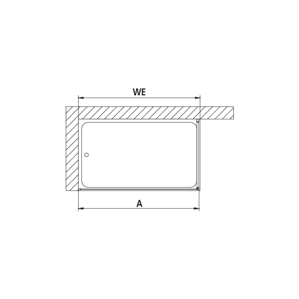 Kermi Walk-In Wall Walk-In XB WDR 2000x1600x18mm ESG Klar 8mm Schwarz Soft Anschla... KERMI-XBWDR160203PK 4051484648826 (Abb. 2)