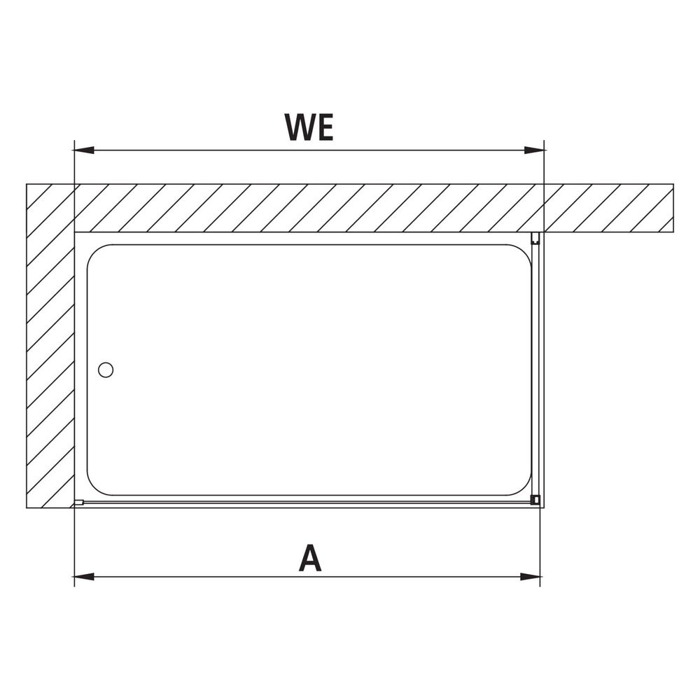 Kermi Walk-In Wall Walk-In XB WDR 2000x1600x18mm ESG Klar 8mm Schwarz Soft Anschla... KERMI-XBWDR160203PK 4051484648826 (Abb. 5)