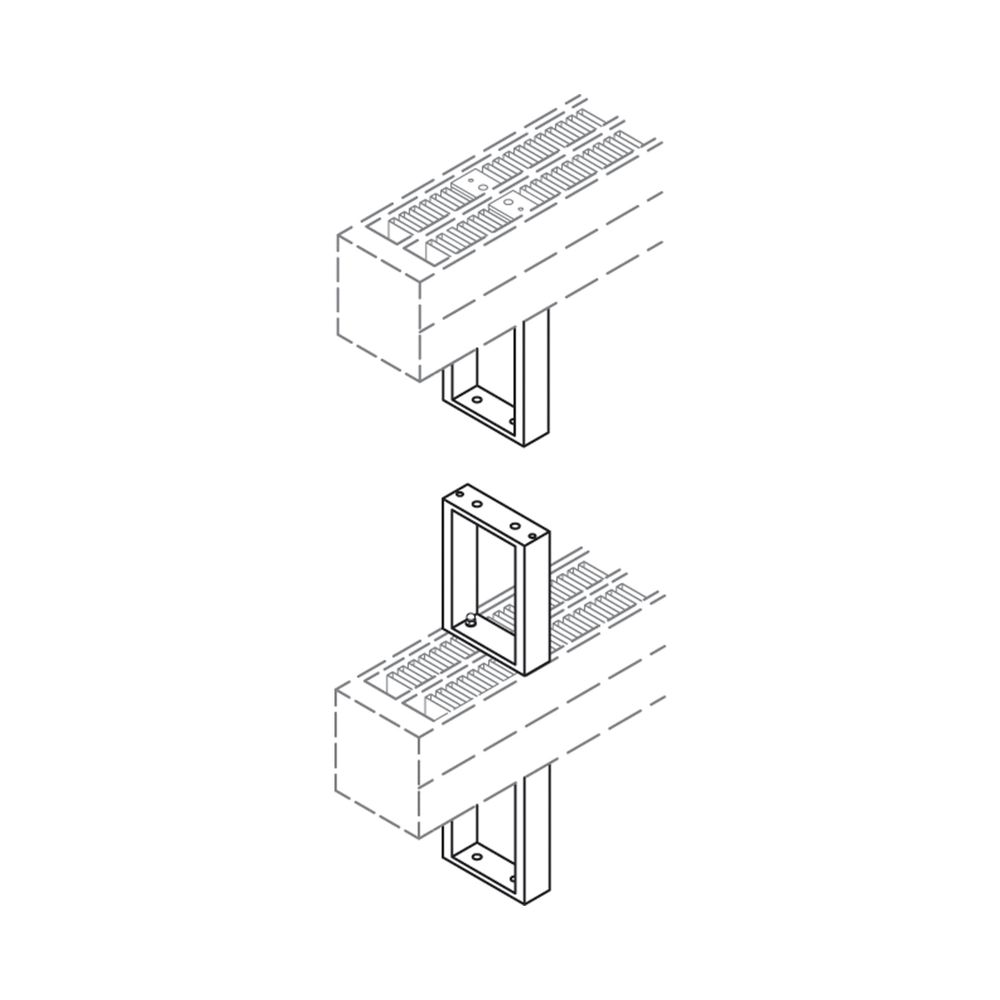 Kermi Bankkonsole Konvektor Länge 253mm Höhe 180mm für Typ KSN44, KSV44, KNN54, KNV54... KERMI-ZB00350008 4037486116143 (Abb. 4)