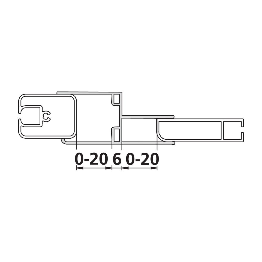 Kermi Kombiprofil Nova 2000 KPKEF, Silber Mattglanz, 1850mm Höhe, 2535545... KERMI-ZDKPKEFN21851K 4046383458386 (Abb. 2)