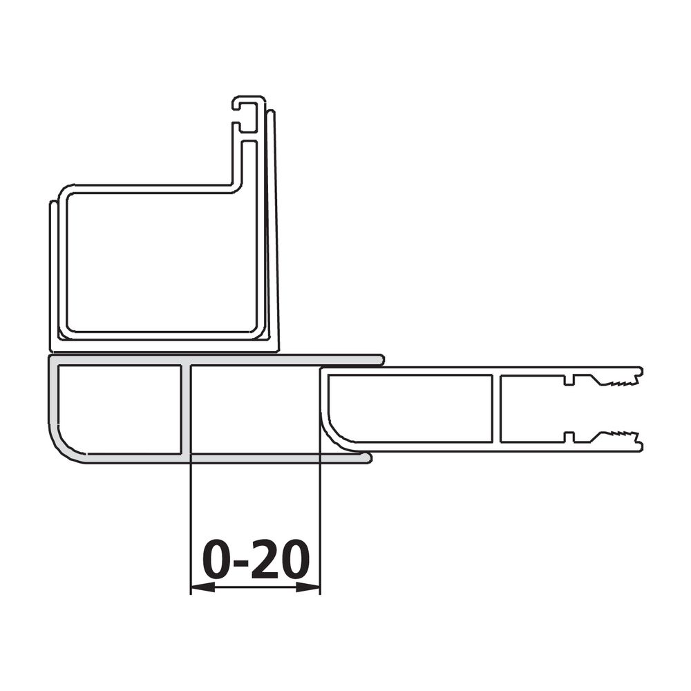 Kermi Kombiprofil Nova 2000 KPKKW, Weiß, 1850mm Höhe, 2535802... KERMI-ZDKPKKWN21852K 4046383458546 (Abb. 2)