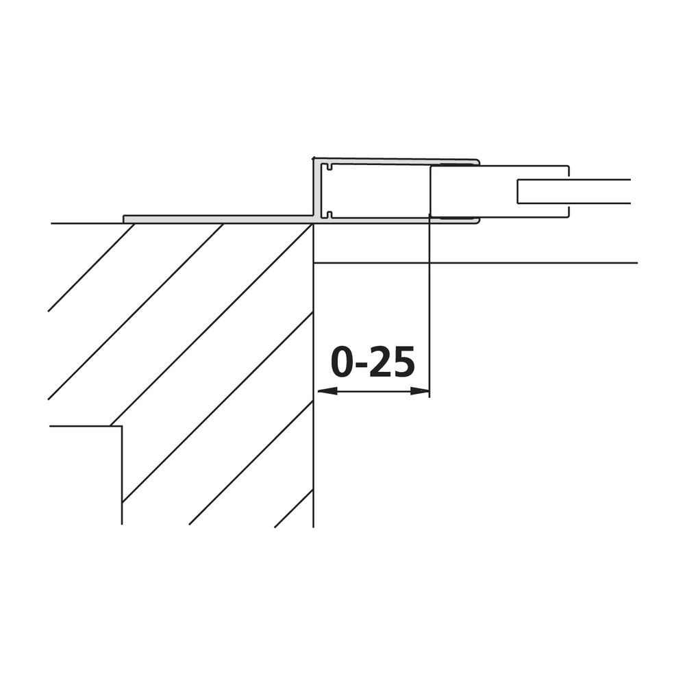 Kermi Wandanschlussprofil Nova 2000, WMPRO, 1850mm Höhe, Silber Mattglanz, 253613... KERMI-ZDWMPRON21851K 4046383461096 (Abb. 2)