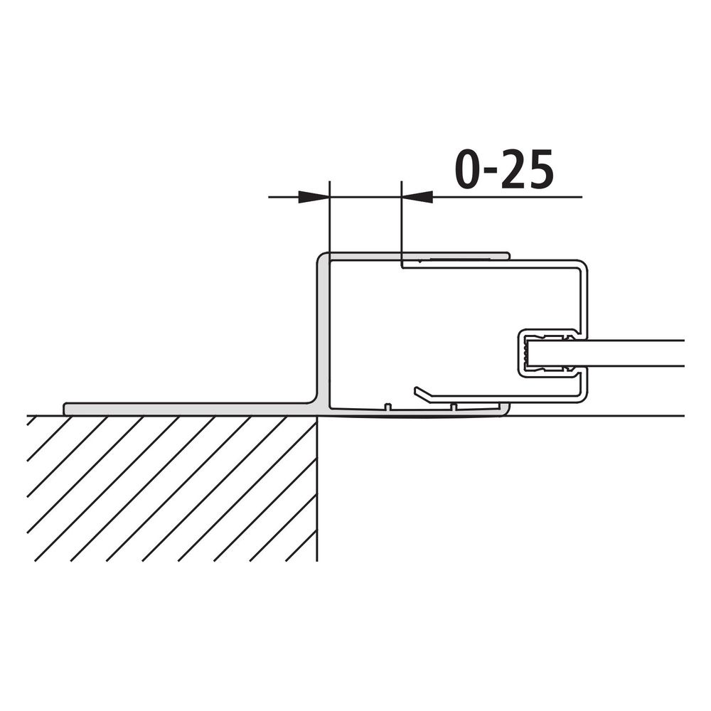 Kermi Wandanschlussprofil Liga, WMPR1, 2000mm Höhe, Silber Mattglanz, 2536121... KERMI-ZDWMPR1LI2001K 4051484951292 (Abb. 2)