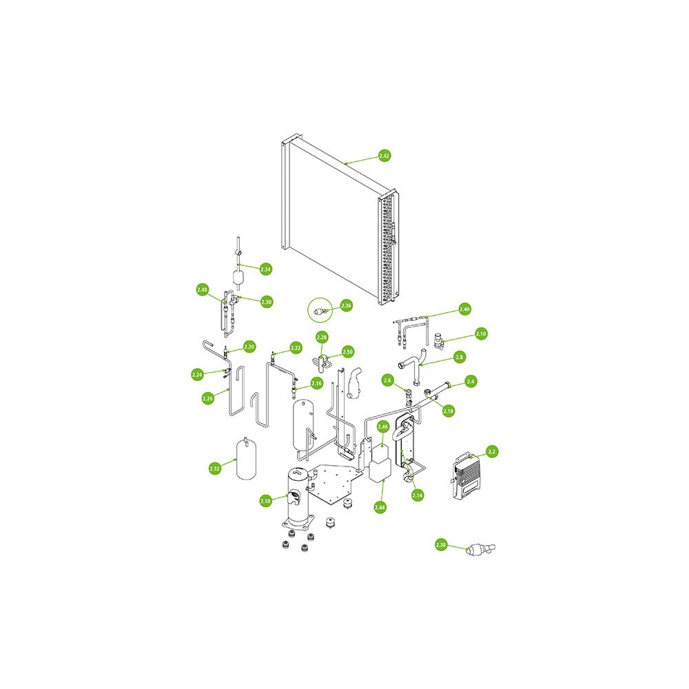 Kermi Filtertrockner mit Schauglas für x-change dynamic pro 6 und 10 AW E, W90621... KERMI-W90621 4063769142073 (Abb. 2)