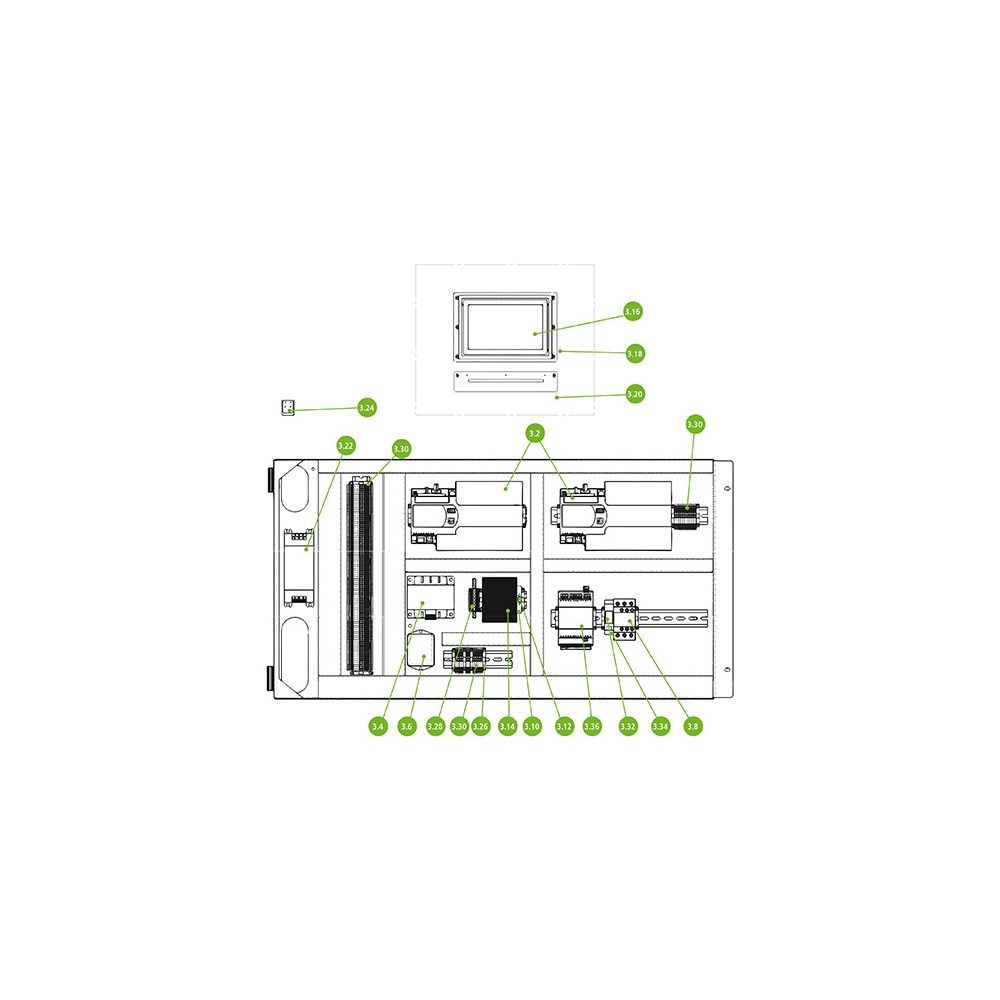 Kermi Relais-Set Relais plus Sockel für compact terra und dynamic ac/pc, W90002... KERMI-W90002 4037486560632 (Abb. 3)