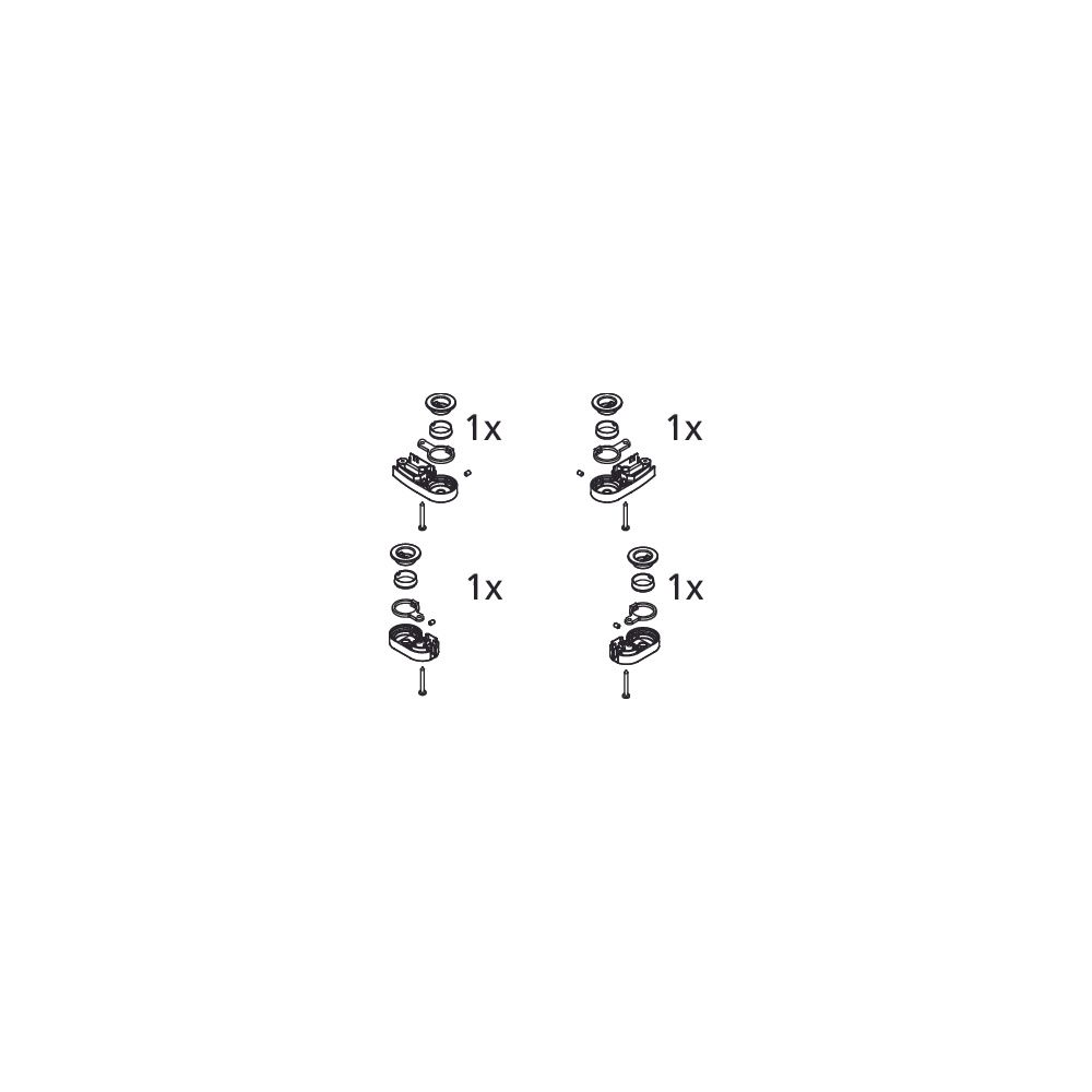 Kermi Lager Set unten, EBAT023, Silber Hochglanz, 2534005... KERMI-2534005 4051484922667 (Abb. 2)