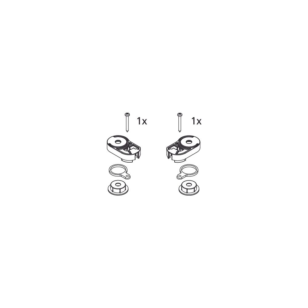 Kermi Lager Set oben, EBAT025, Weiß, 2534012... KERMI-2534012 4051484922711 (Abb. 2)