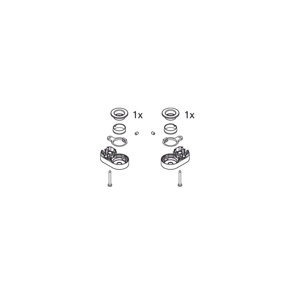 Kermi Lager Set unten, EBAT026, Weiß, 2534015... KERMI-2534015 4051484922735 (Abb. 2)