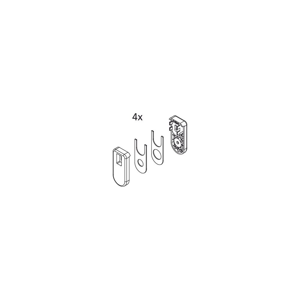 Kermi Abdeckung Set Laufrolle, EBAT036, Silber Hochglanz, 2534039... KERMI-2534039 4051484922902 (Abb. 2)