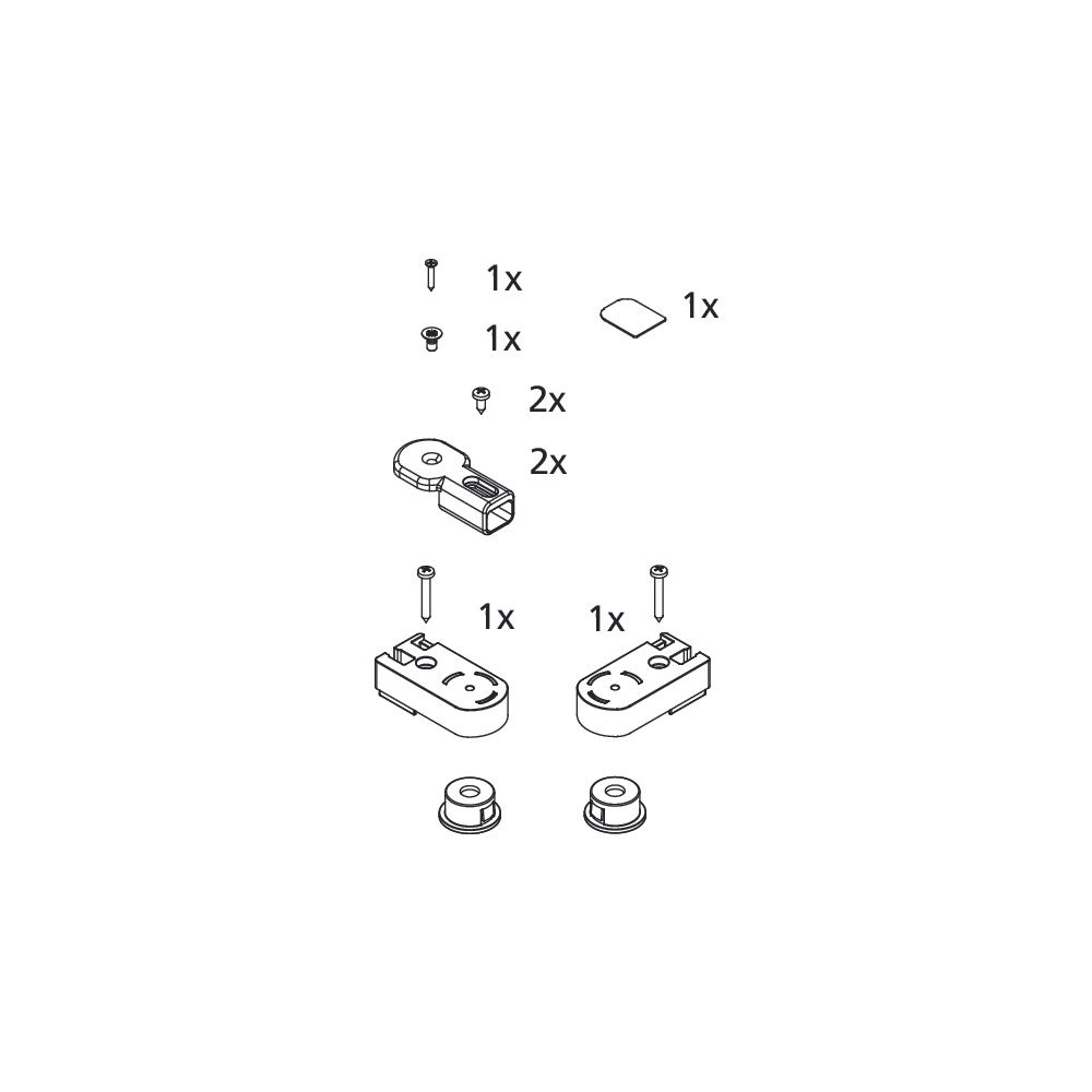 Kermi Lager Set oben, EBCC010, Silber Mattglanz/Silber Hochglanz/Weiß, 2534738... KERMI-2534738 4051484924524 (Abb. 2)