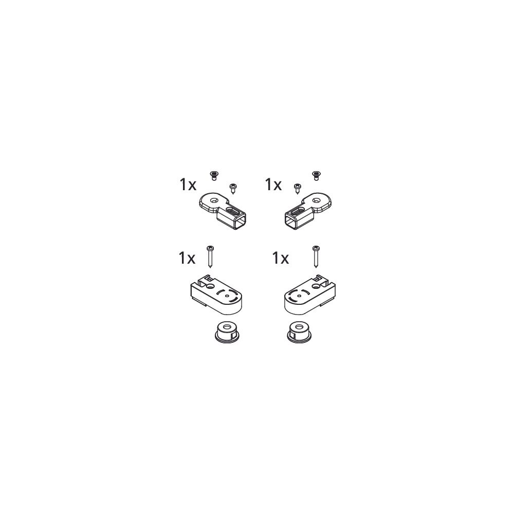 Kermi Lager Set oben, EBCC012, Silber Mattglanz/Silber Hochglanz/Weiß, 2534742... KERMI-2534742 4051484924548 (Abb. 2)