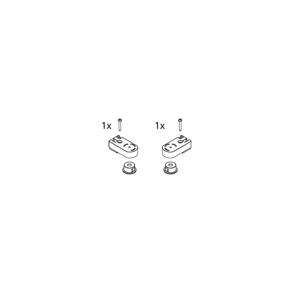 Kermi Lager Set oben, EBCC013, Silber Mattglanz/Silber Hochglanz/Weiß, 2534744... KERMI-2534744 4051484924555 (Abb. 2)