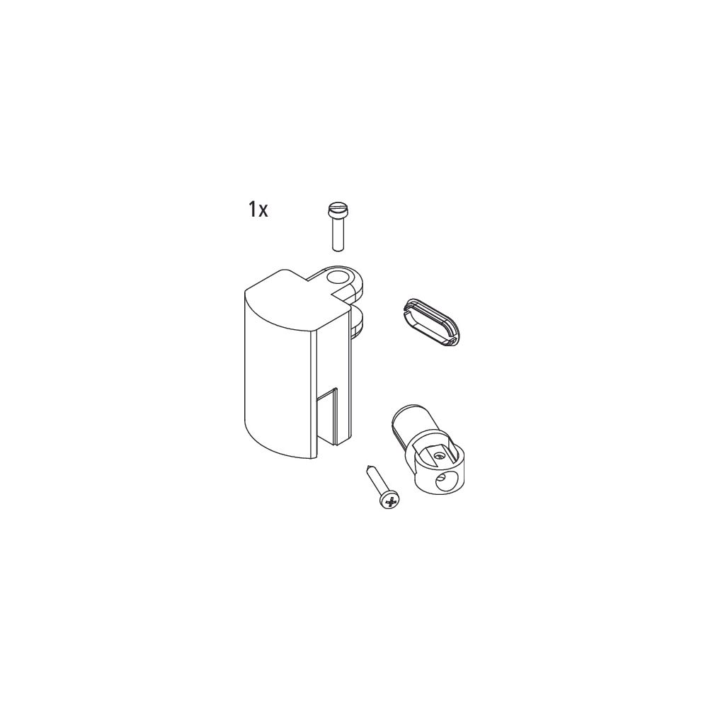 Kermi Stabilisierung Kopf Set, EBDI023, Silber Hochglanz, 2535021... KERMI-2535021 4051484925910 (Abb. 2)