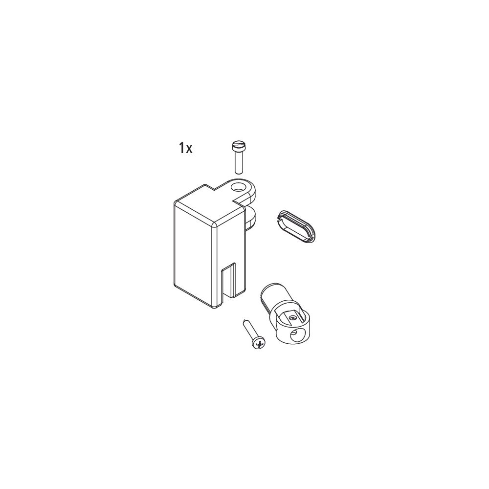 Kermi Stabilisierung Kopf Set, EBFX011, Silber Hochglanz, 2535040... KERMI-2535040 4051484926047 (Abb. 2)