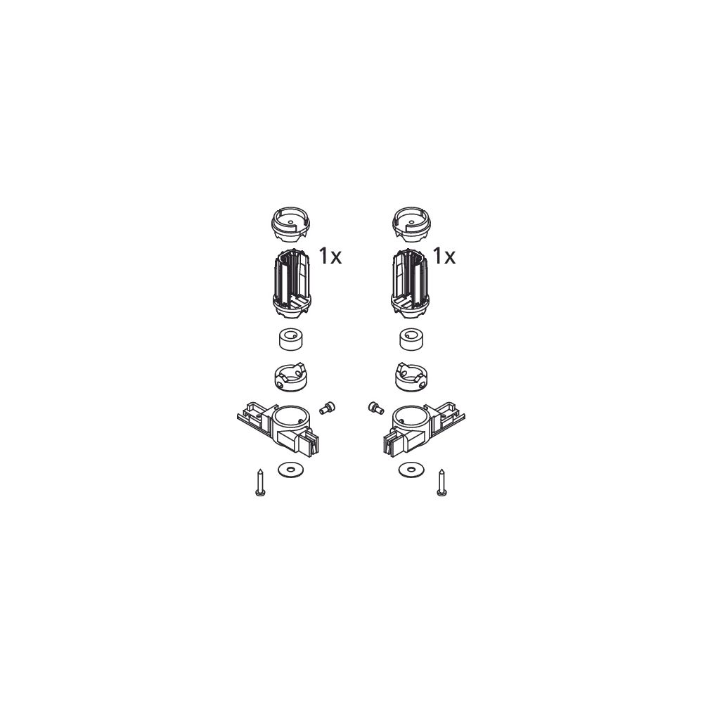 Kermi Lager Set unten, EBI2016, Silber Mattglanz, 2534157... KERMI-2534157 4051484923657 (Abb. 2)