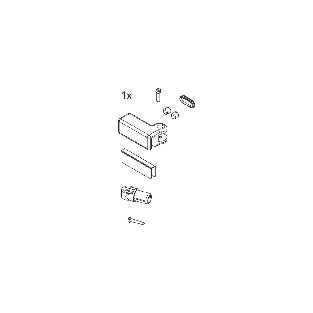 Kermi Stabilisierung Kopf Set rechts, EBI2018, Silber Mattglanz, 2534184... KERMI-2534184 4051484923824 (Abb. 2)