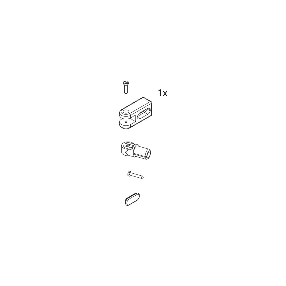 Kermi Stabilisierung Wand Set, EBI2033, Silber Mattglanz, 2534233... KERMI-2534233 4051484923992 (Abb. 2)