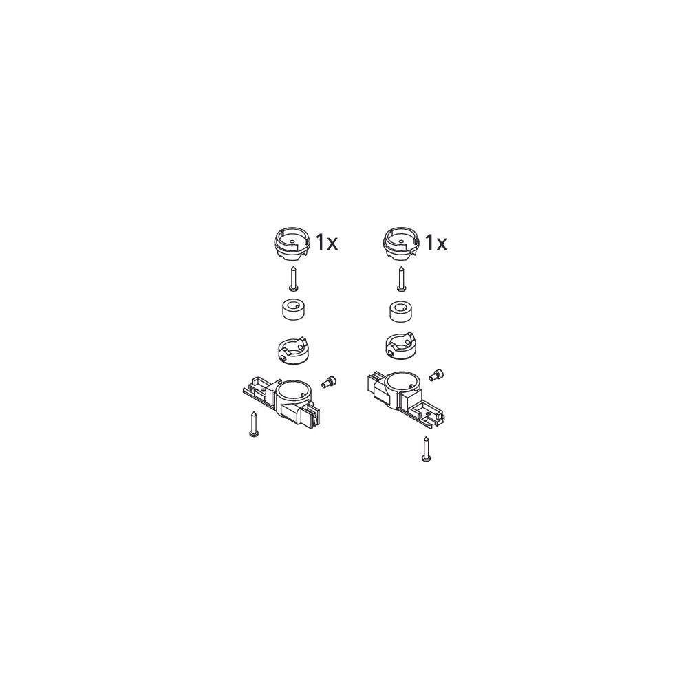 Kermi Lager Set unten, EBIN016, Silber Mattglanz, 2533574... KERMI-2533574 4051484921875 (Abb. 2)