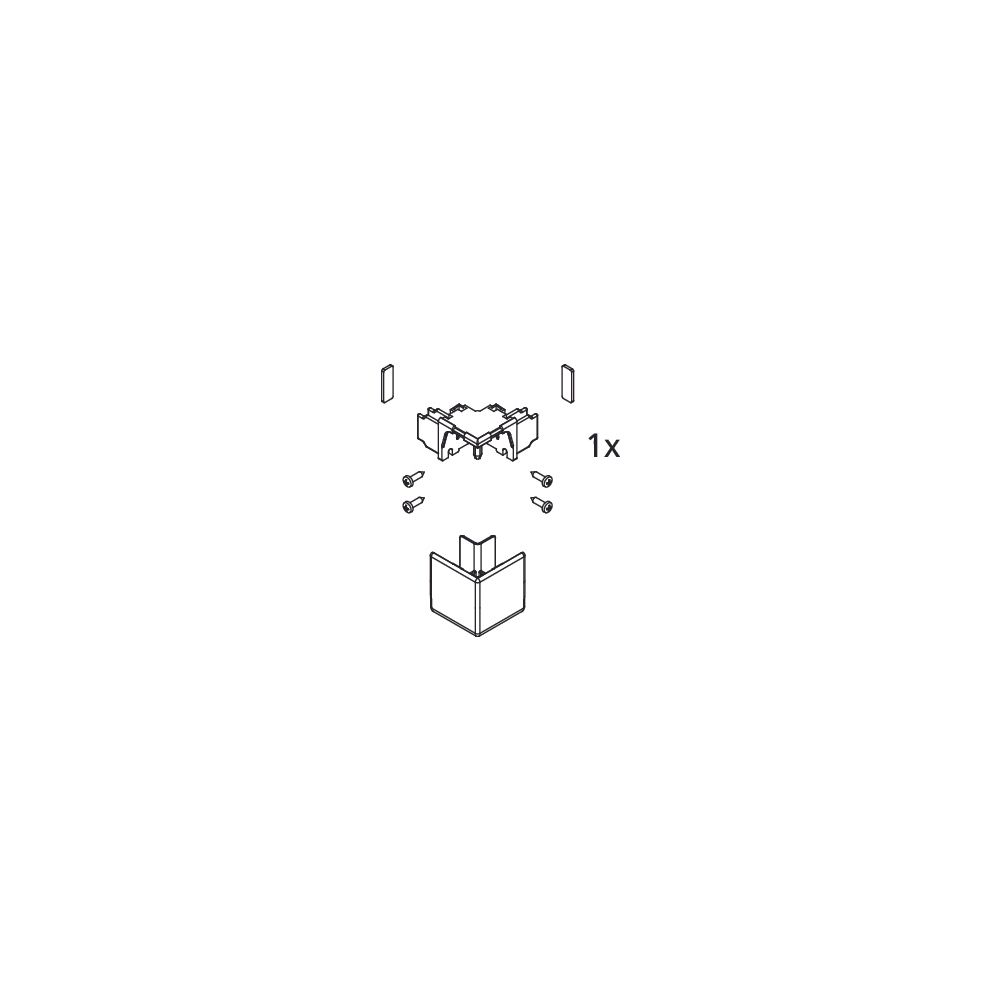 Kermi Eckverbinder Set, EBLI023, Silber Mattglanz/Silber Hochglanz, 2534907... KERMI-2534907 4051484925194 (Abb. 2)