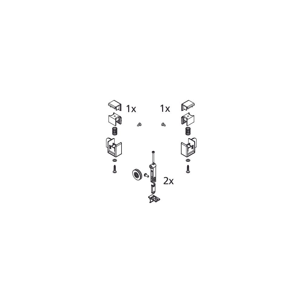 Kermi Laufrollen Set oben/Haken unten D2L-R, EBLI027, 2534911... KERMI-2534911 4051484925231 (Abb. 2)
